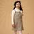 Ensemble   robe salopette tartan & pull col roulé Marron beige 2 - vertbaudet enfant 