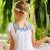 Robe de cortège   fleurie    alizee Blanc bleu floral 6 - vertbaudet enfant 