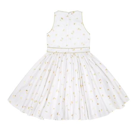 Robe de cérémonie  qui tourne en lin  et   hepburn Blanc or 5 - vertbaudet enfant 