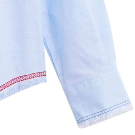 Chemise col mao      cérémonie  rimbaud Bleu ciel 5 - vertbaudet enfant 