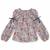 Blouse intersaison fleurie   liberty   col smocks  chimene Bleu lilas+Bleu roi+Marron beige+Orange+Rouge fleuri 18 - vertbaudet enfant 