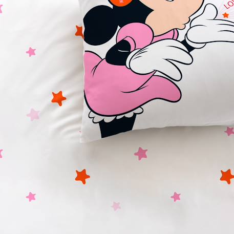 Parure de lit imprimée 100% coton, disney home minnie happy Rose 2 - vertbaudet enfant 