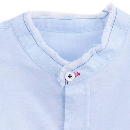 Chemise col mao      cérémonie  rimbaud Bleu ciel 4 - vertbaudet enfant 