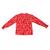 Blouse fleurie   avec col à volants  lili rose Rouge 4 - vertbaudet enfant 