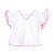 Blouse liberty   à volants  butterfly Blanche fuchsia+Jaune bleu+Rose bleu pastel+Violet bleu 5 - vertbaudet enfant 