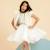 Robe de soirée   en tulle & paillettes   hepburn Blanche or 6 - vertbaudet enfant 