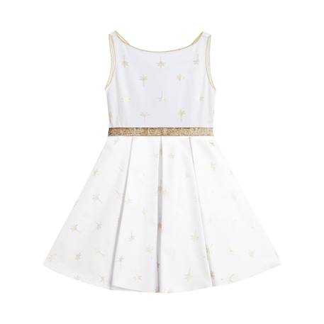 Robe cérémonie   lin    hepburn Blanc or 3 - vertbaudet enfant 