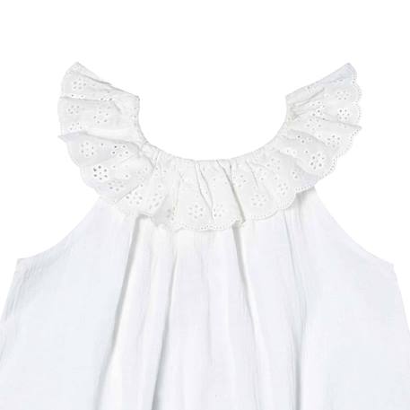 Blouse  été  avec broderie anglaise  aurore Blanc 4 - vertbaudet enfant 