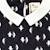 Blouse de noël pour   imprimé fantaisie pingouin  col claudine Noir blanc rouge 2 - vertbaudet enfant 
