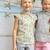 Blouse chinoise à col mao    fleurie liberty   annam Vert d'eau rouge 1 - vertbaudet enfant 