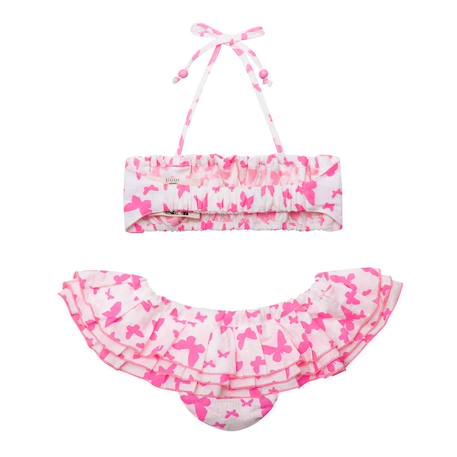 Maillot de bain    imprimé papillon  swan Rose fuchsia blanc 4 - vertbaudet enfant 