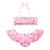 Maillot de bain    imprimé papillon  swan Rose fuchsia blanc 4 - vertbaudet enfant 