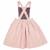 Robe salopette   velours    ecolière Bordeaux+Rose pastel 9 - vertbaudet enfant 
