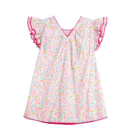 Robe  été   ample  butterfly Bleu marine+Jaune bleu+Rose bleu pastel+Violette bleu 16 - vertbaudet enfant 