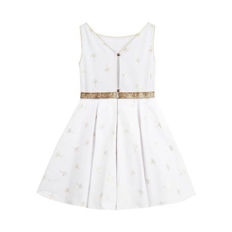Robe cérémonie   lin    hepburn Blanc or 4 - vertbaudet enfant 