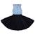 Robe qui tourne     et fleurie liberty    hepburn Bleu marine bleu roi 5 - vertbaudet enfant 