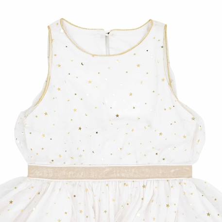 Robe de soirée   en tulle & paillettes   hepburn Blanche or 4 - vertbaudet enfant 