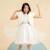Ensemble   robe soirée + veste fausse fourrure Beige doré 2 - vertbaudet enfant 