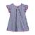 Robe  vichy   ample  butterfly Bleu marine blanc 4 - vertbaudet enfant 