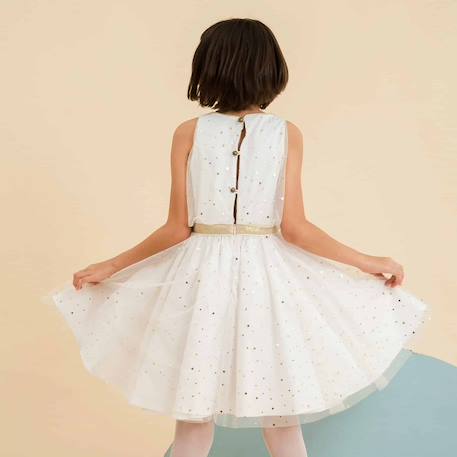 Ensemble   robe soirée + veste fausse fourrure Beige doré 5 - vertbaudet enfant 