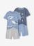 Lot de 2 pyjashorts garçon requins bleu ciel 1 - vertbaudet enfant 