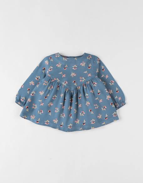 Blouse imprimé fleuri Bleu 1 - vertbaudet enfant 