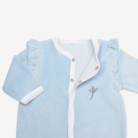 Dors bien en velours modèle romantique Bleu 3 - vertbaudet enfant 