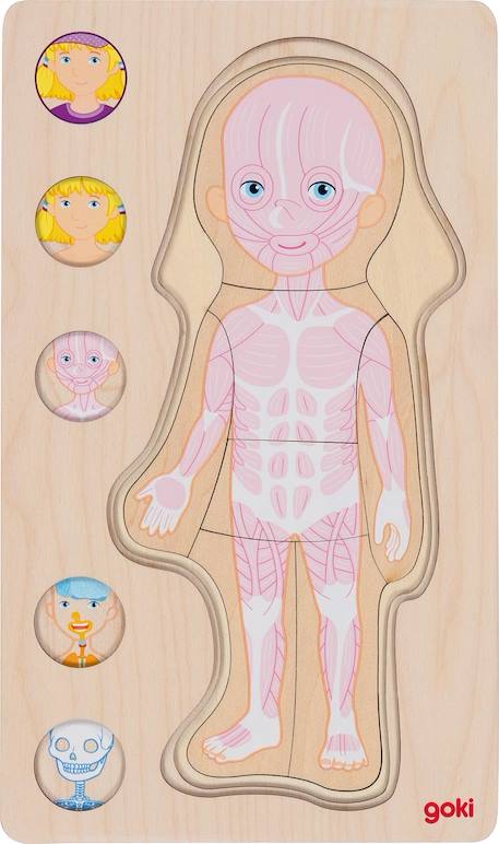 Puzzle corps humain, fille Beige 3 - vertbaudet enfant 
