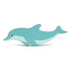 Figurine dauphin en bois  - vertbaudet enfant