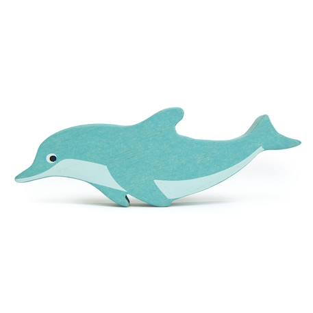Figurine dauphin en bois Bleu 1 - vertbaudet enfant 
