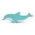 Figurine dauphin en bois Bleu 1 - vertbaudet enfant 