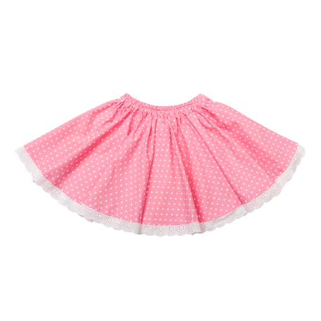 Jupe qui tourne   à pois   cancan Rose saumon 4 - vertbaudet enfant 