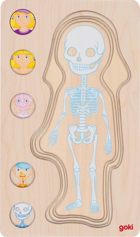 Puzzle corps humain, fille Beige 6 - vertbaudet enfant 