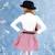 Jupe intersaison fleurie    lilou Rose beige bordeaux 5 - vertbaudet enfant 
