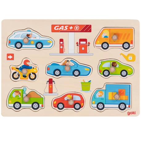 Puzzle à encastrements station service Beige 1 - vertbaudet enfant 
