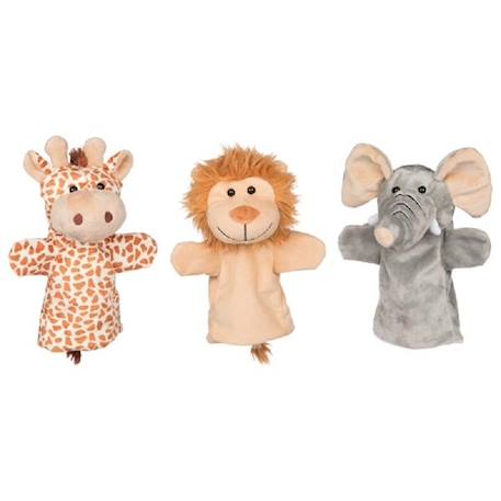 Marionnettes animaux sauvages Multicolore 1 - vertbaudet enfant 