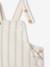 Salopette courte bébé molleton imprimé carreaux beige+rayé bleu 9 - vertbaudet enfant 