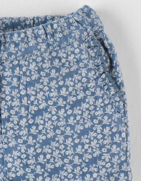 Pantalon velours côtelé Bleu 6 - vertbaudet enfant 