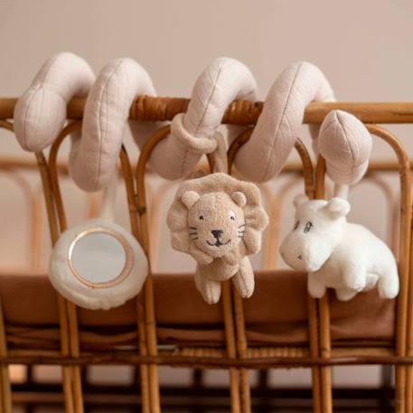 Spirale d'activité lion et hippopotame Beige 2 - vertbaudet enfant 