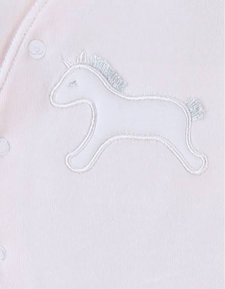 Pyjama en velours côtelé licorne Rose 4 - vertbaudet enfant 