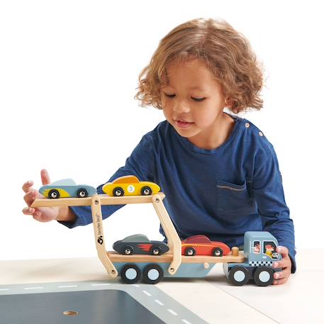 Camion transporteur de voitures Gris 5 - vertbaudet enfant 