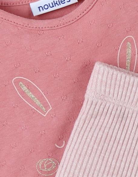 Lot t-shirt + legging jersey Rose 3 - vertbaudet enfant 