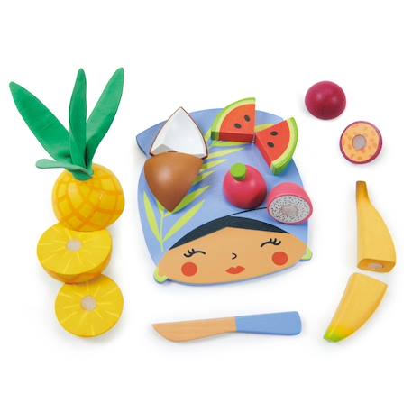 Planche à découper fruits tropicaux Bleu 1 - vertbaudet enfant 