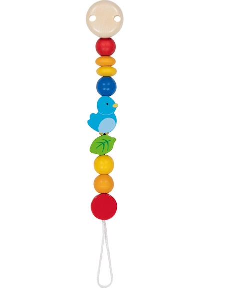 Accroche-tétine oiseau Beige 2 - vertbaudet enfant 