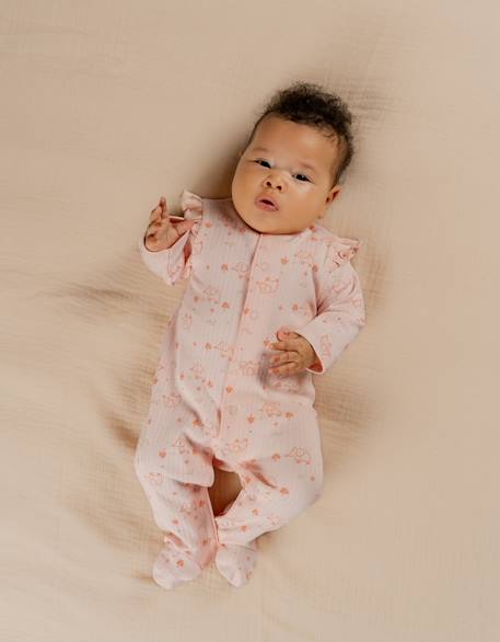 Pyjama bébé coton fantaisie Rose 2 - vertbaudet enfant 