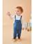 Ensemble salopette + t-shirt denim Bleu 2 - vertbaudet enfant 