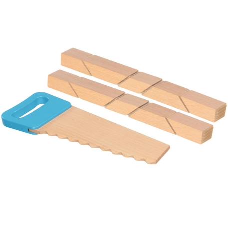 Scie et blocs en bois à scratch Beige 1 - vertbaudet enfant 