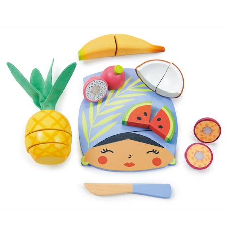 Planche à découper fruits tropicaux Bleu 2 - vertbaudet enfant 