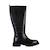 Bottes en cuir  à fermeture éclair Noir 1 - vertbaudet enfant 