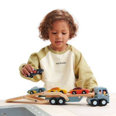 Camion transporteur de voitures Gris 6 - vertbaudet enfant 